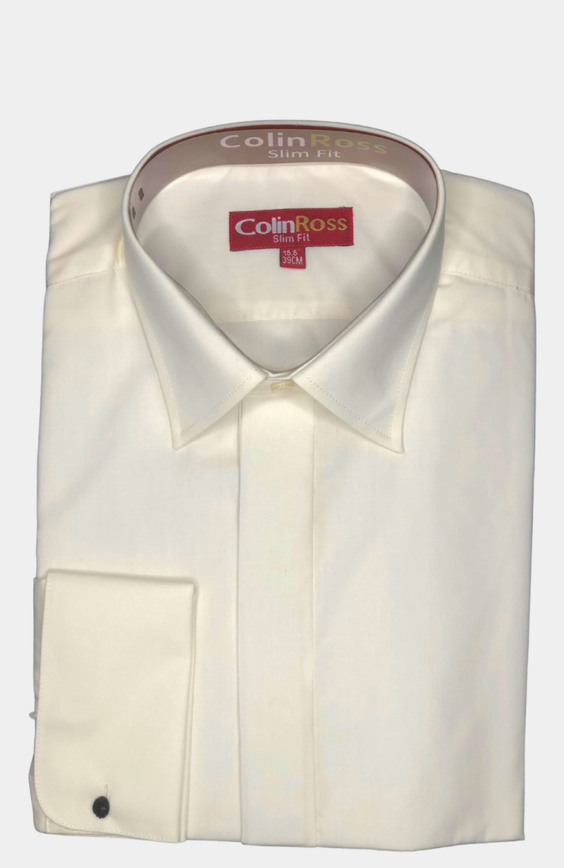 IVORY TAILORED FIT DRESS SHIRT